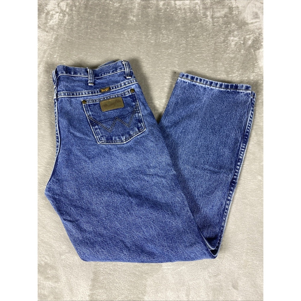 Wrangler George Strait A102 Original Fit Boot Cut  Jeans Mens 36x30 Blue Denim